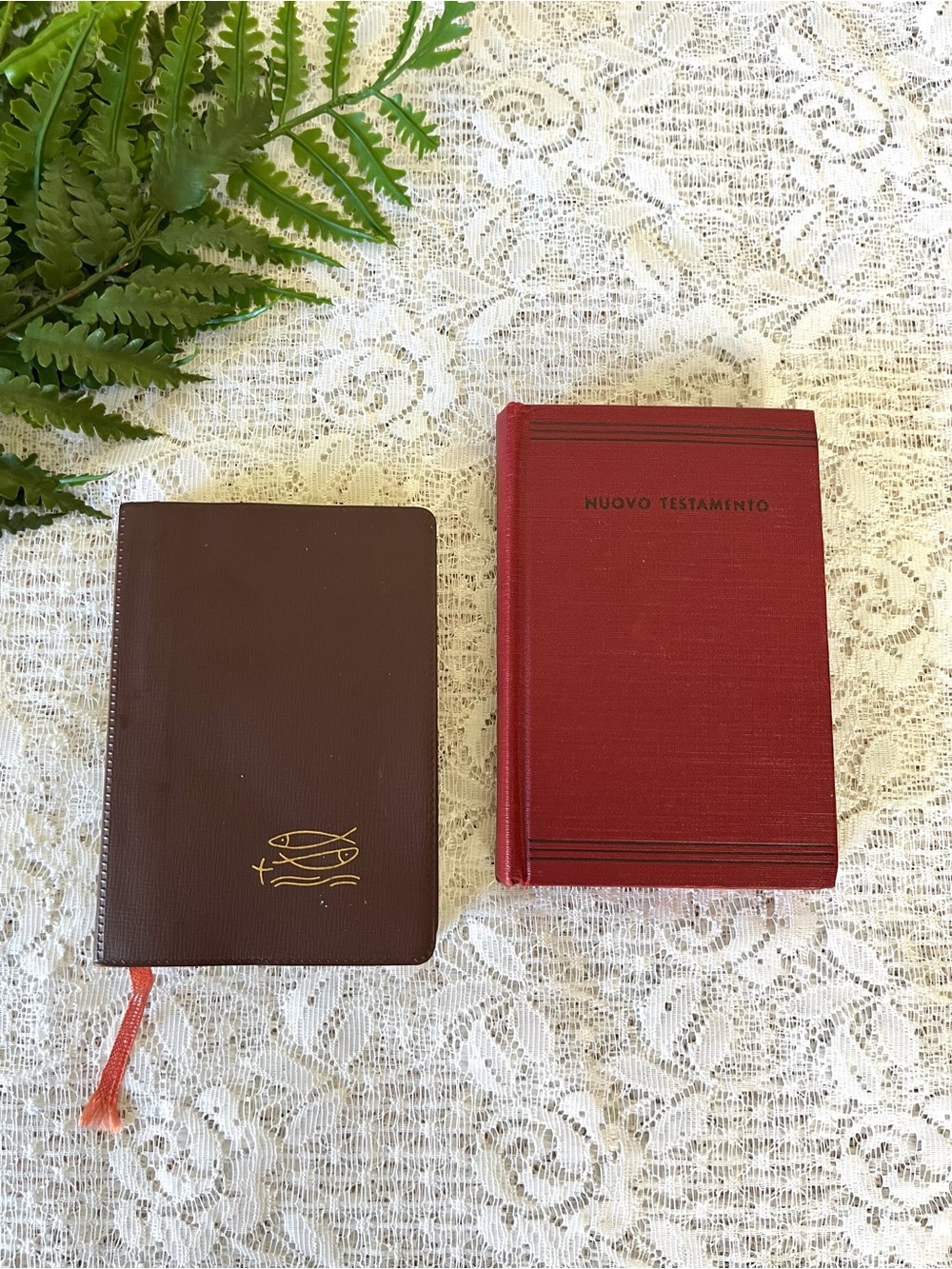 Pair of 1960’s Mini Italian Bibles